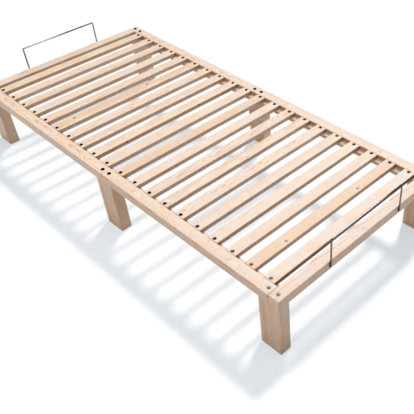 Gigapur G56 Massives Holzbett inkl. Lattenrost, Liegeflächen von Breite 70 - 100 cm, Länge 200 - 220cm